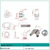 Spring-Loaded Mini Push Lock for Advertising Light Boxes and Cabinets