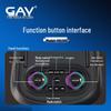 GAV K6 Portable KTV Bluetooth Speaker with Dual Mics CN plug (adapter included)