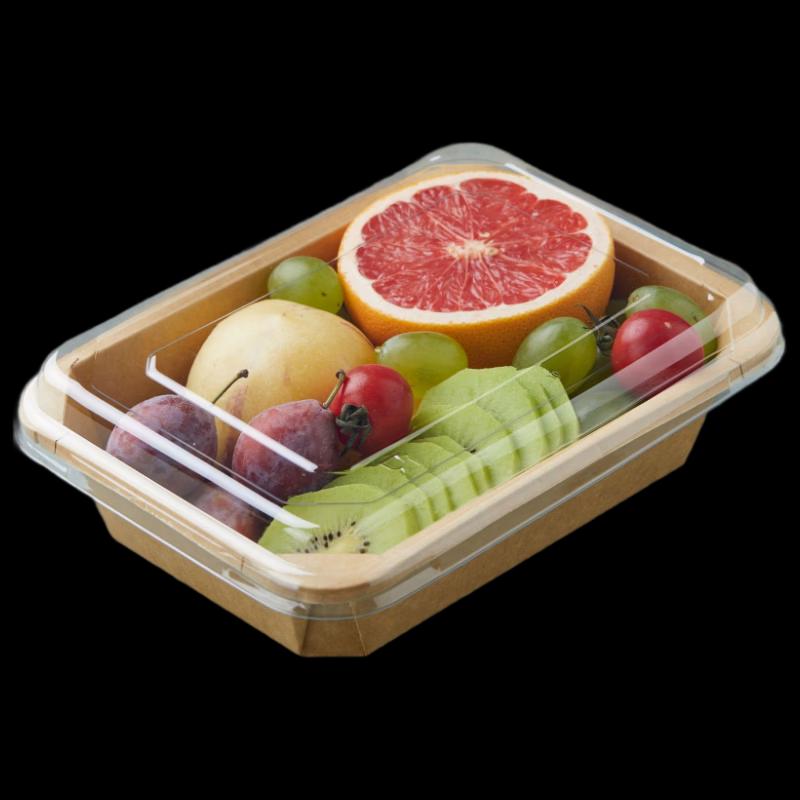 Disposable Kraft Paper Meal Prep Boxes with Lids