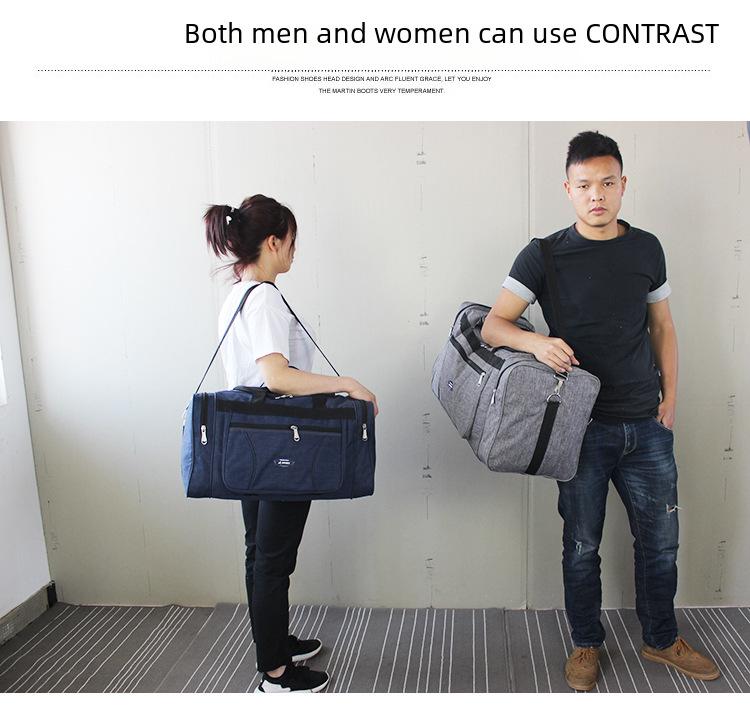 Lehká nepromokavá duffelová taška z oxfordské tkaniny pro služební cesty - Více velikostí, Skládací příruční