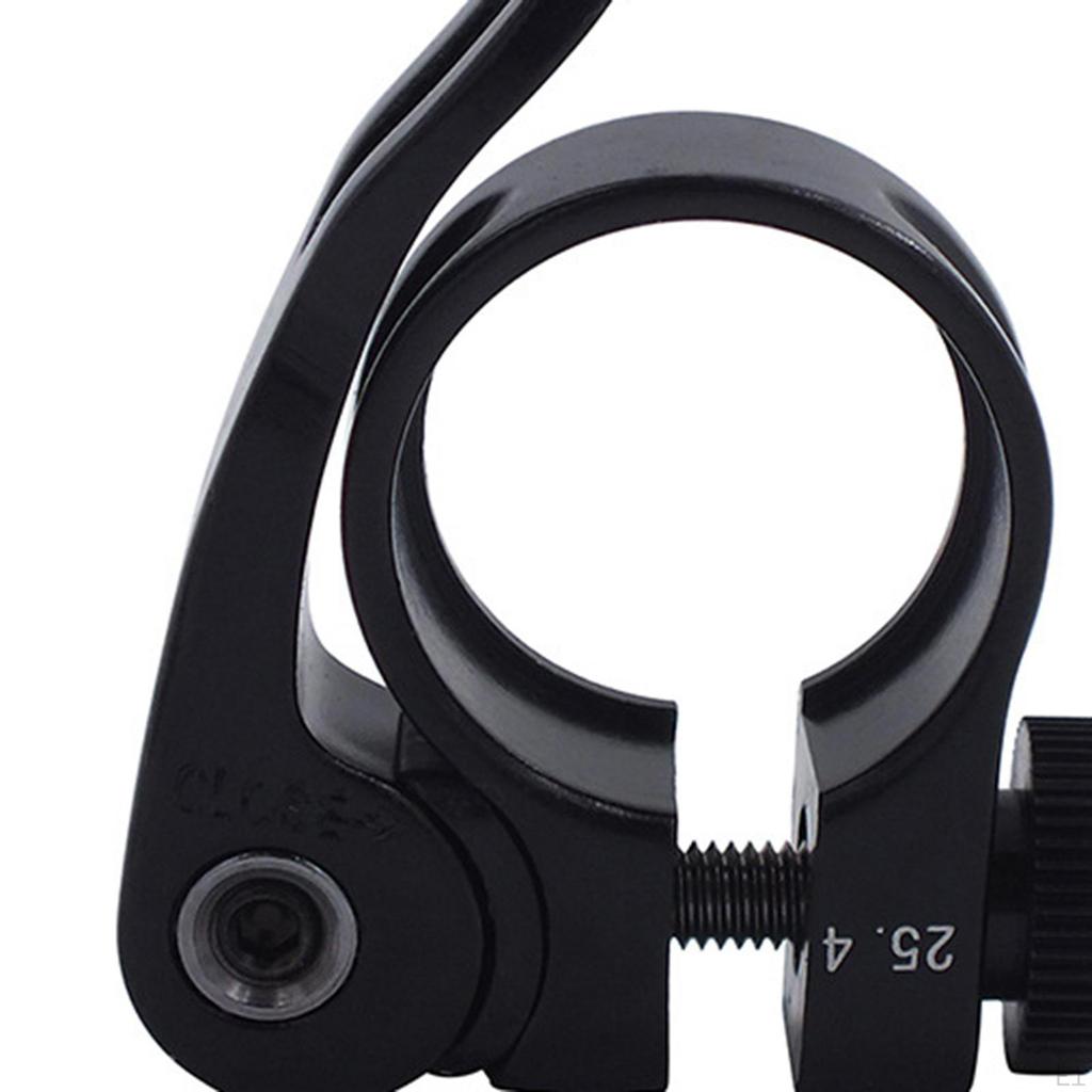 Aluminum Alloy Seat Post Clamp for 25.4mm Tube Durable Black