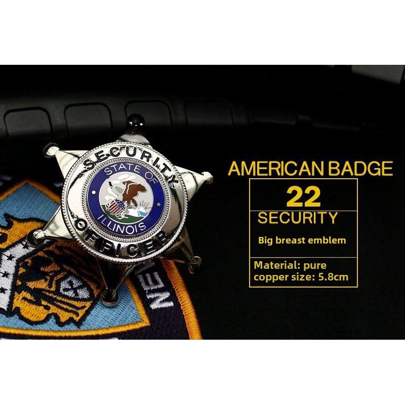 Vojenský fanoušek Kovový odznak Venkovní bronzová medaile Odznak s límcem Odznak na rameni Odznak USA Odznak klobouku Odznak