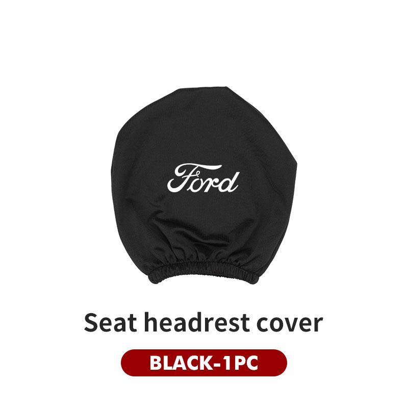 For Ford Car Logo Headrest Cover Dustproof Cover For Front Seat Head Rests Fiesta Ranger Mondeo Escape Ecosport Fusion Explorer