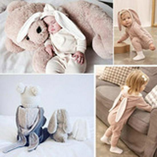 Autumn Winter Fleece Baby Jumpsuit: Cartoon Animal Footed Romper