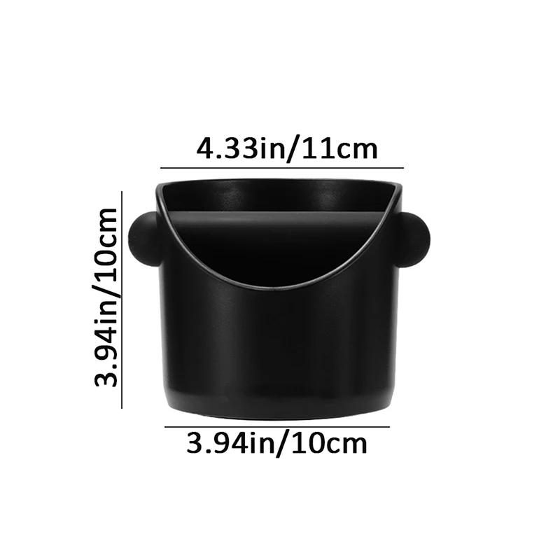 Espresso Knock Box - Barista Coffee Grounds Container with Anti-Slip Base, Dump Bin for Coffee Residue, Barista Accessories