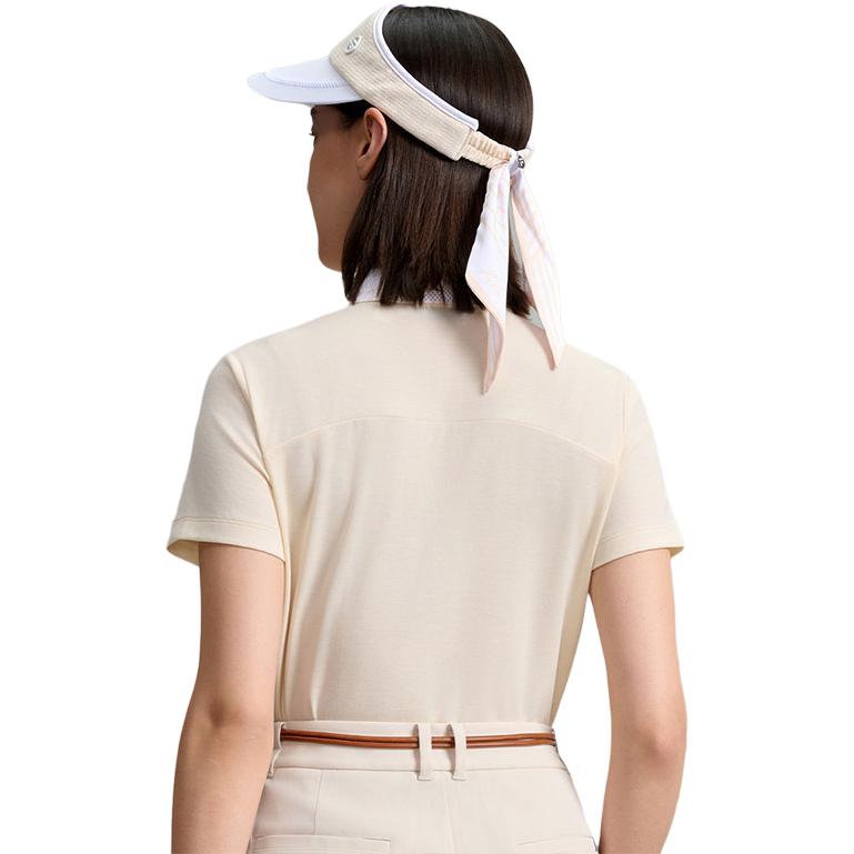 FILA Golf Series Simple Solid Color Comfortable Polo Shirt Women tops A11W635121FLK