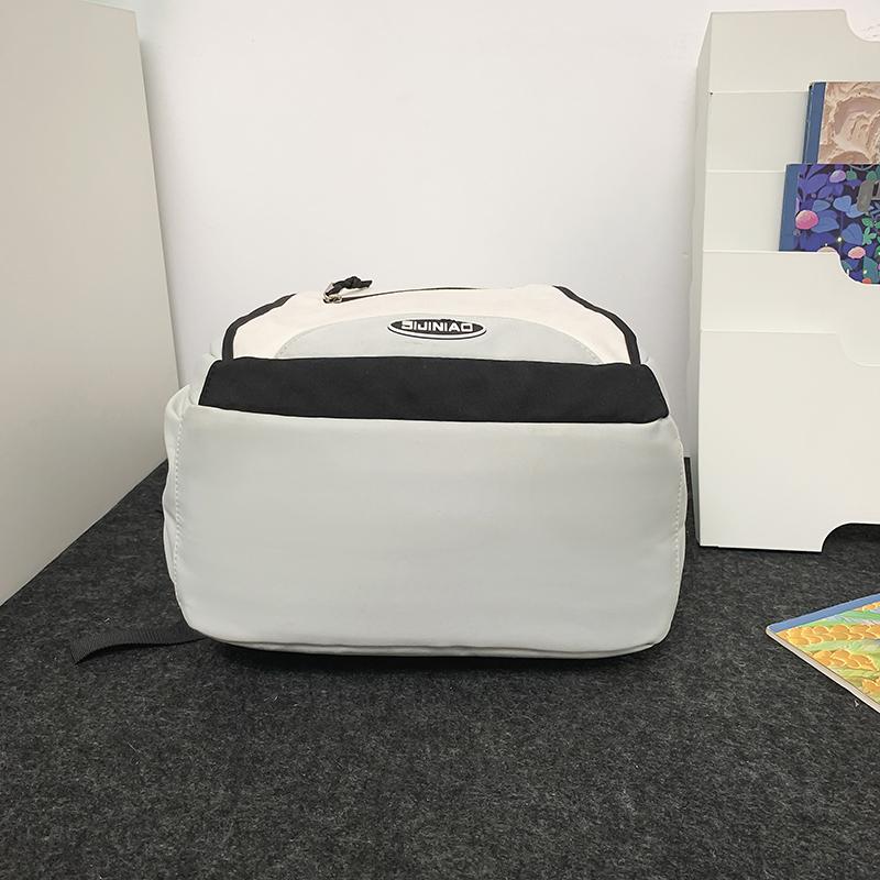 Contrast Color Backpack Large Capacity Backpack Reduced-burden Student Schoolbag
