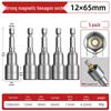 Hexagonal Magnetic Socket Head Self-Tapping Dovetail Screw Adapter for Steel Tile Drill and Air Wrench