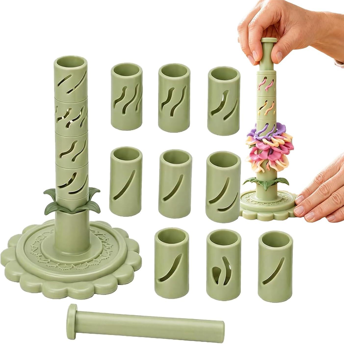 Modulāra māla ziedu veidotāja DIY māla