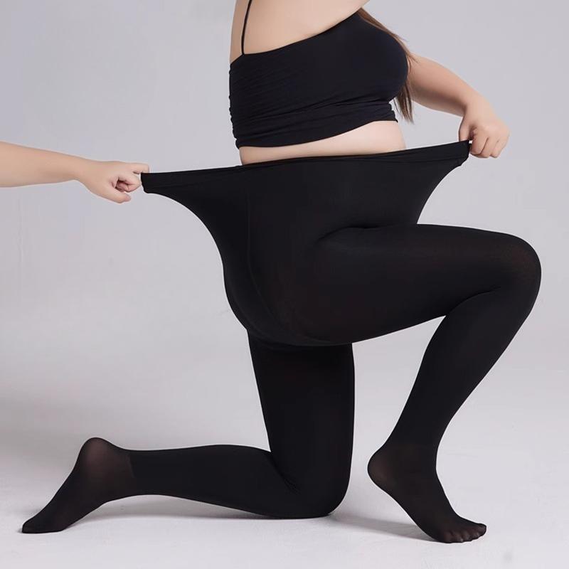 Women's Autumn Winter Bare Leg Effect Pantyhose Double Sided Crotch Fleece Lined Base Layer Tights