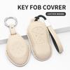 Leather Car Key Case Cover Protector Shell Fob Accessories Leather Car Remote Key Case Cover for Xiaopeng Xpeng P5 P7 G3 G6 G9