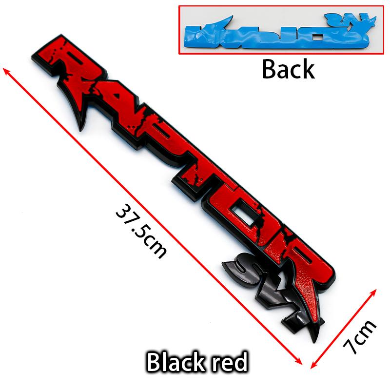 3D ABS Exterior Rear Trunk Fender Badge Emblem For Ford Raptor SVT F150 Ranger Focus Mondeo Fusion Ecosport Tuning Accessories