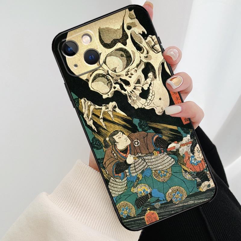 Japanese Ukiyo-e Art Phone Case For iPhone 17 Pro Max 15 14 13 11 12 16 Pro Max mini 15 16 Plus 16e 17 Air Cover