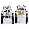 Mens Cotton Blend Basketball Jersey Vintage Style Tim Duncan Manu Ginobili Victor Wembanyama Dennis Rodman Fan Apparel