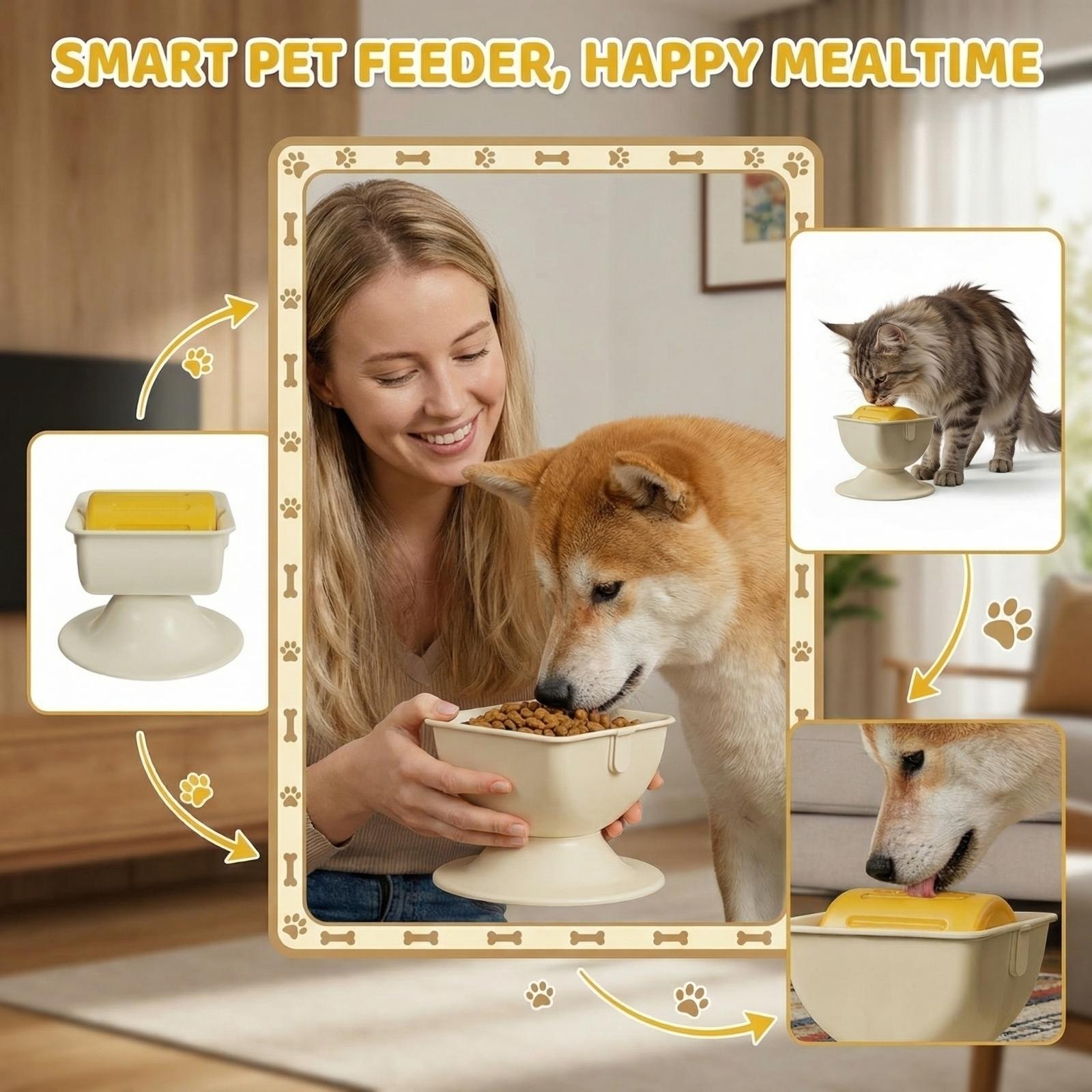 Dog Lick Mat Slow Feeder Bowl, Anxiety Relief Interactive Pet Feeder With Suction Cup One Size