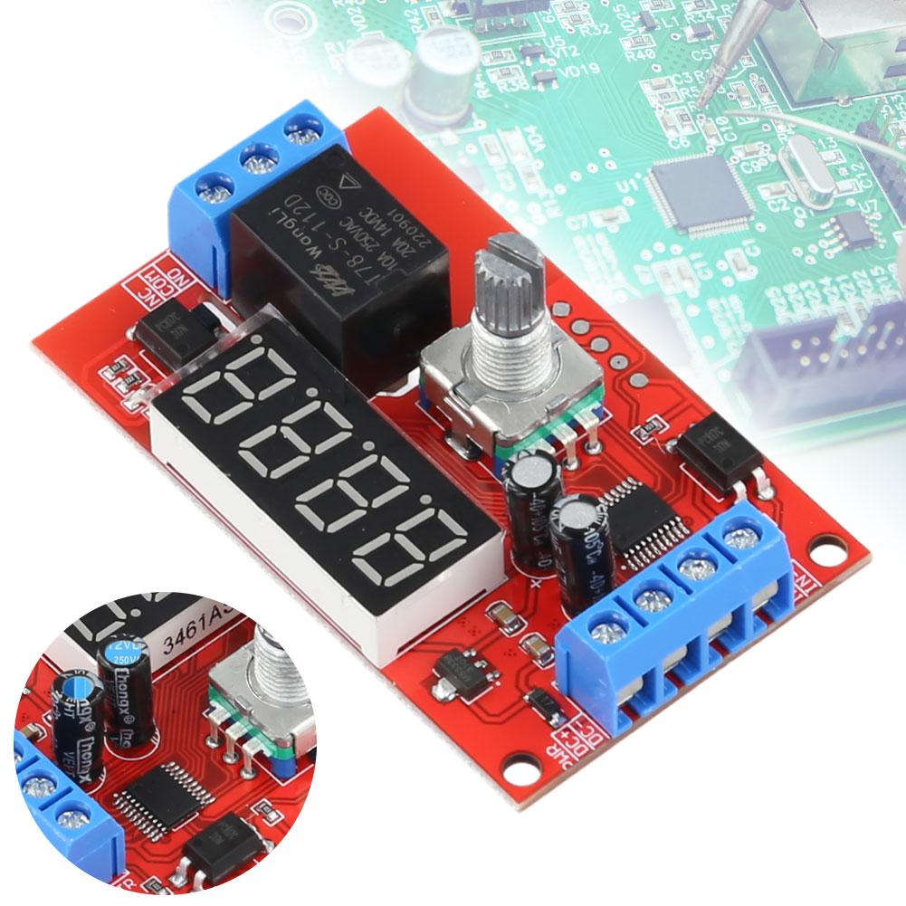 LED Digital Timer Relay Delay Switch Module DC5V/12V/24V Adjustable Time-Delayed Trigger Timing Switch Relays Board