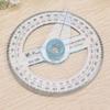 Portable Round School 360 Degree Drafting Supplies Protractor Measuring Tool Pointer Ruler