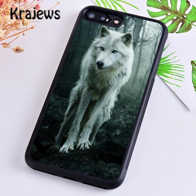 

Krajews Cool Animal Print Wolf Pattern Phone Case Cover For iPhone 17 Air 16 15 14 plus 12 pro max coque Fundas iPhone 13pro