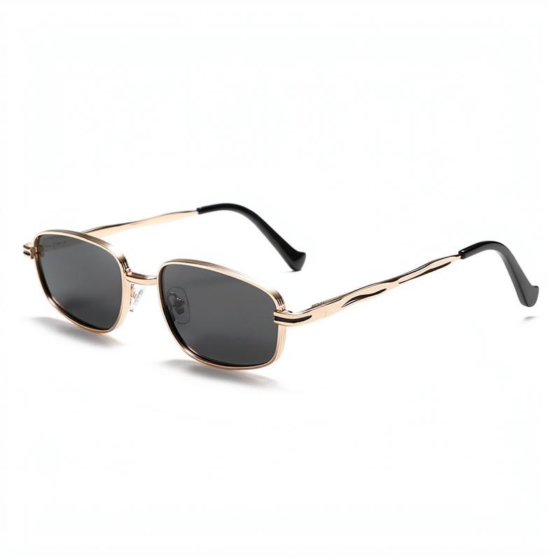 New Personalized Small Frame Polarized Sunglasses Punk Sun Glasses Women'S High-End Street Photography Trend Outdoor Metal Frame