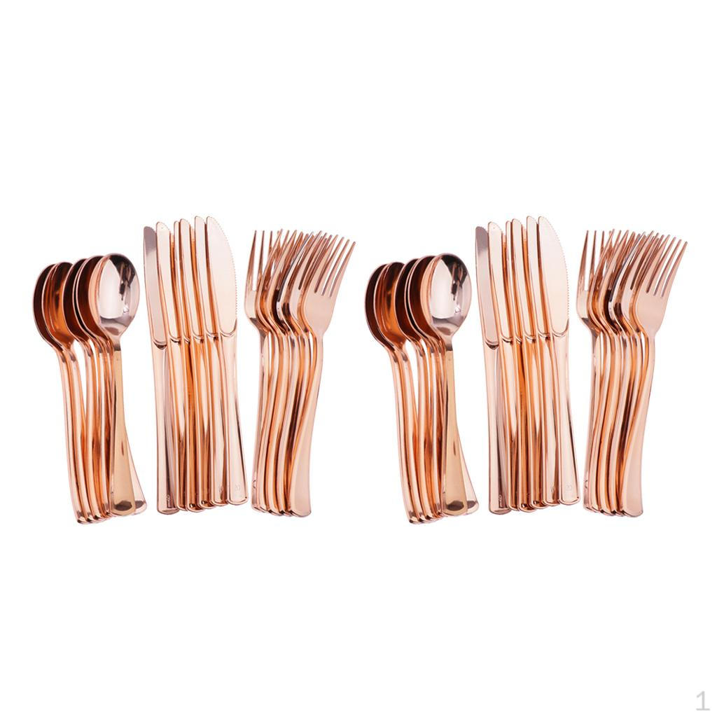 

36 шт./лот Большой одноразовый пластиковый набор столовых приборов вилки