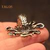 Octopus Ornament Tabletop Retro Alloy Octopus Squid Figurine Solid Metal Collectible Octopus Statue for Home Office Car Decor
