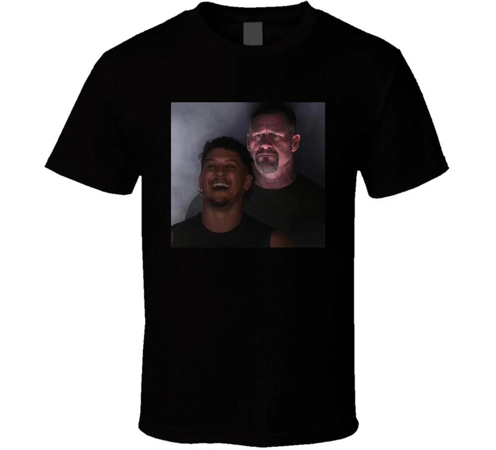 Patrick Mahomes Dan Campbell As Undertaker And Aj Styles Meme T Shirt S