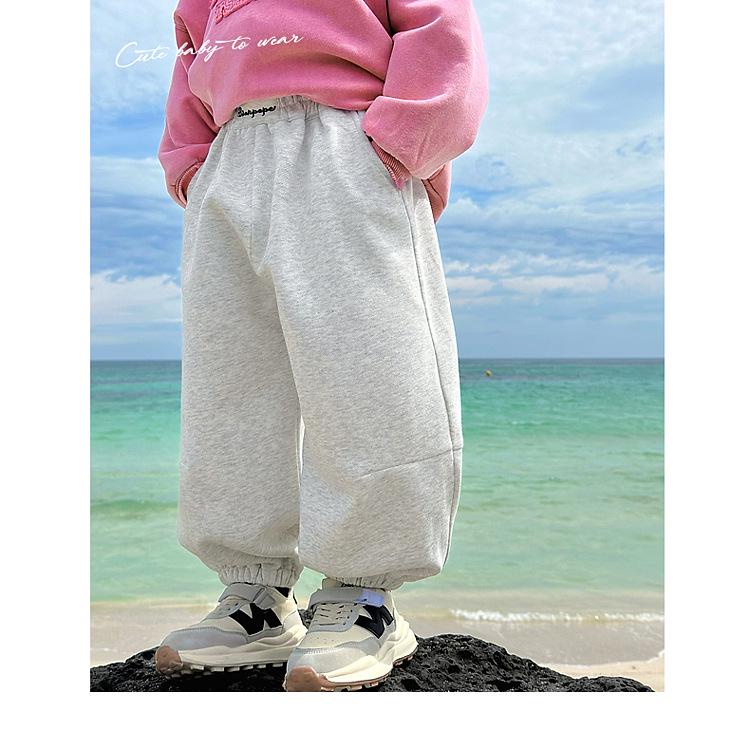 Pantaloni della tuta grigi da ragazzo Fairy Tale - Stile primavera/autunno 2025 per bambini