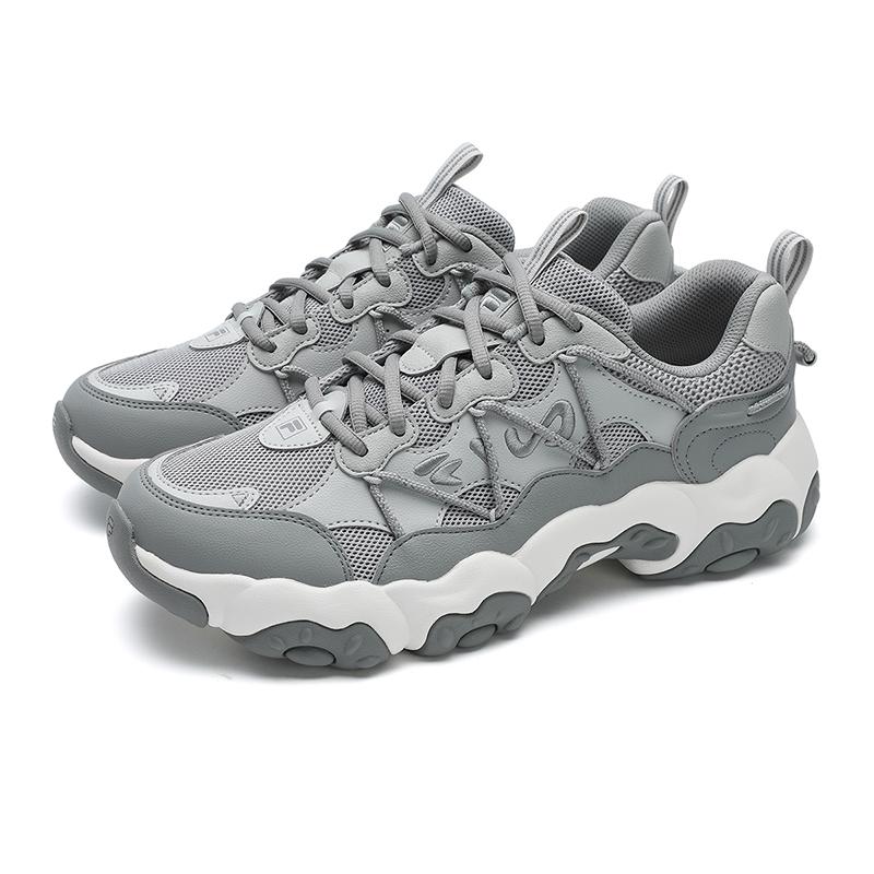New FILA FLUID 6 Abrasion Resistant, Breathable, Lightweight Low top Running Shoes Men's Gray F12M532105FOA