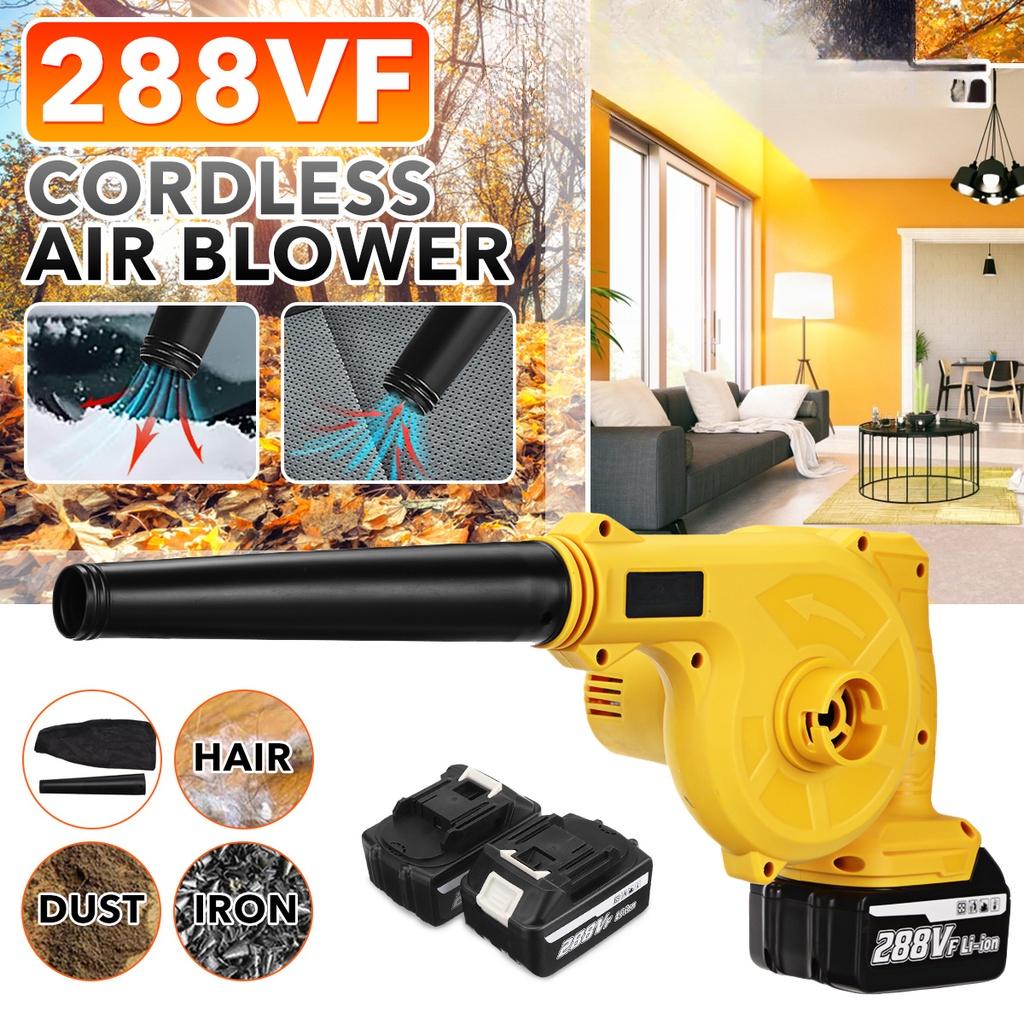 1500W 288VF Cordless Electric Air Blower Vacuum Cleaning Blower Blowing & Suction Leaf Dust Collector For Makita 18V