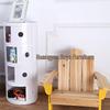 Compact Modern Round Bedside Table with Multifunctional Storage