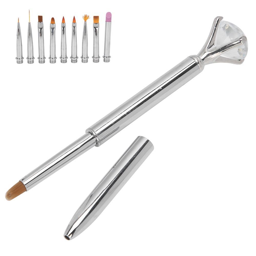 1 X Pen 10 X Pen Head Detachable Gel Pen Detachable Nail Art Brush  Home And Salon Manicure