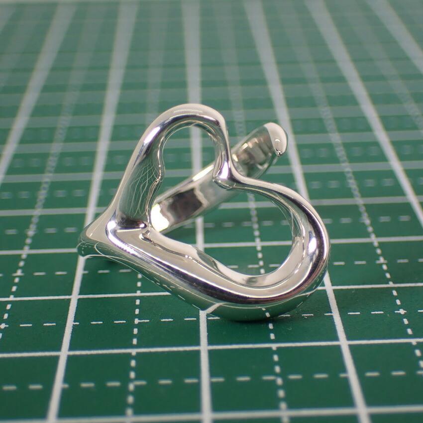 [Used] TIFFANY 925 Open Heart Ring / Size 8 / G455-24