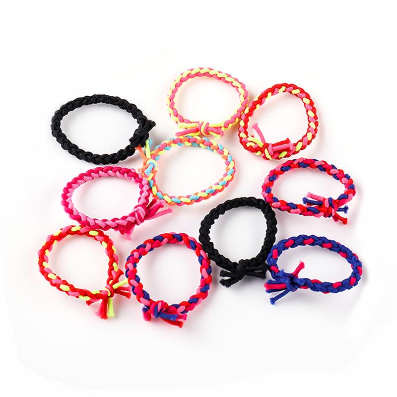 

Korean Style Knitted Color Block Elastic Hair Tie & Headband