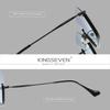 KINGSEVEN Frameless Women's Sunglasses Luxurious Fashion Gradient Polarized UV400 Eyewear Leisure Vacation Anti-Glare Glasses