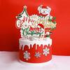Decoration Xmas Birthday Christmas Theme Christmas Decoration Cupcake Decor Cake Toppers Cake Flags