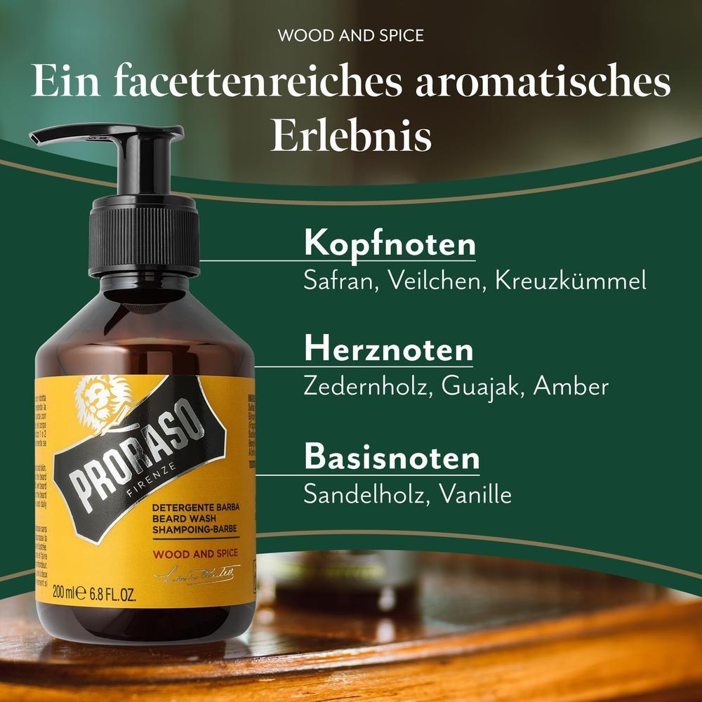 Средство для мытья бороды Proraso Wood & Spice — фото 3