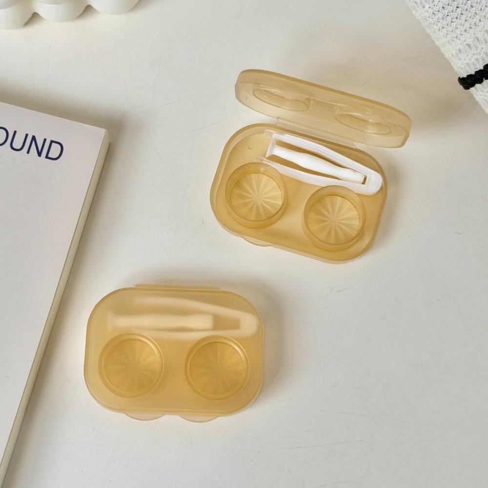 Portable Contact Lens Box Transparent Cosmetic Lenses Container New Lenses Soak Container Travel