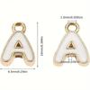 100Pcs Colorful Enamel A-Z Alphabet Charms Metal Letter Pendants For Diy Jewelry Making Bulk Charms For Jewelry Making Pendants