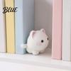 Kitten Decorative Statue 3D Printed Mini Cat Figurine, Cartoon White Statue, Modern Ornament Animal Sculpture for Desk Decoration, Gift Pet