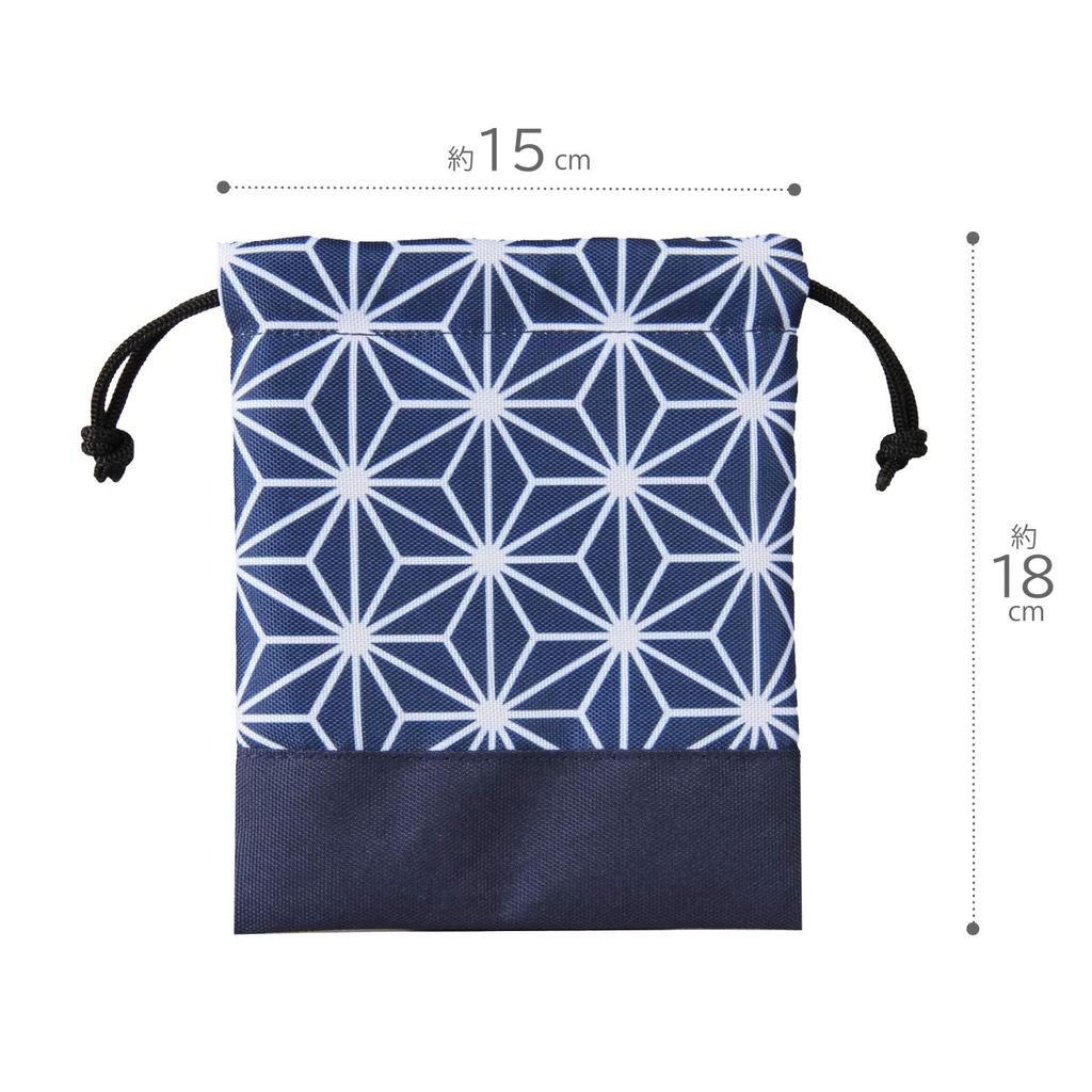 Astro Mini Drawstring Navy Blue with Hemp Leaf Perfect for and Portable Storage Bag, Pattern, Jewelry, Accessories, Storage, (Product Code 880-13)