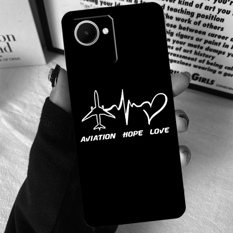 Aircraft Airplane Fly Travel For Realme 15 14 10 11 12 13 Pro Plus C65 C67 C71 C63 C61 C55 C51 C53 C75 GT6 GT7 Pro Case