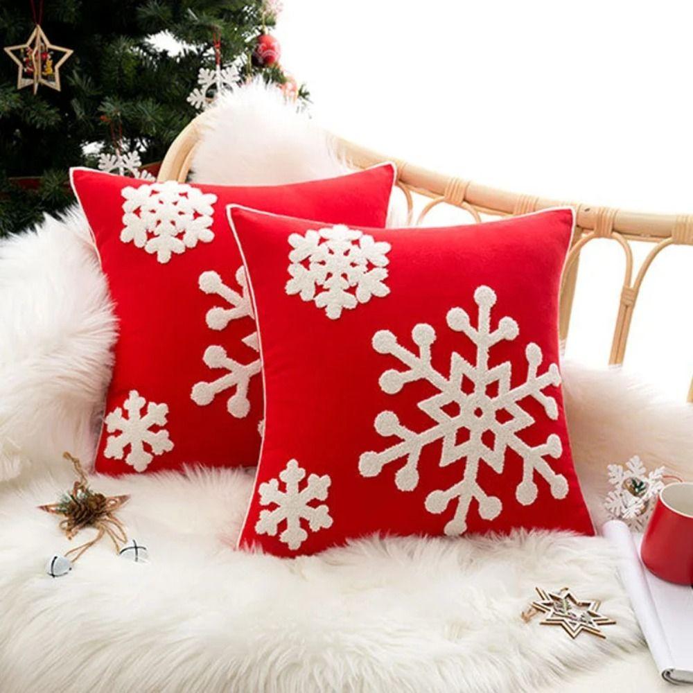 45x45cm Throw Pillow Cover Christmas Style Pillow Case Home Textile Pillow Shell  Sofa