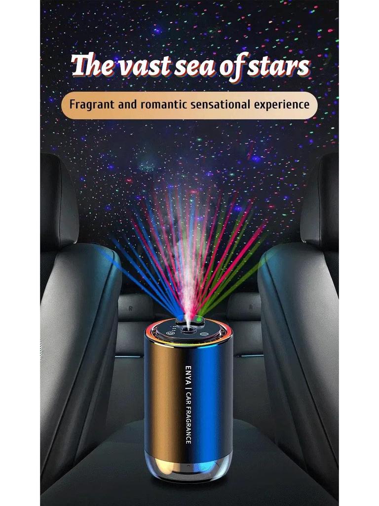 Three-Color Starry Sky Car Perfume & Sound-Activated Ambient Light