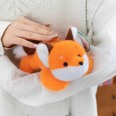 Tilki Peluş Oyuncak Gümüş Tilki Kadife Çocuk Doğum Günü Hediyesi Peluş Bebek Bebek Yastık