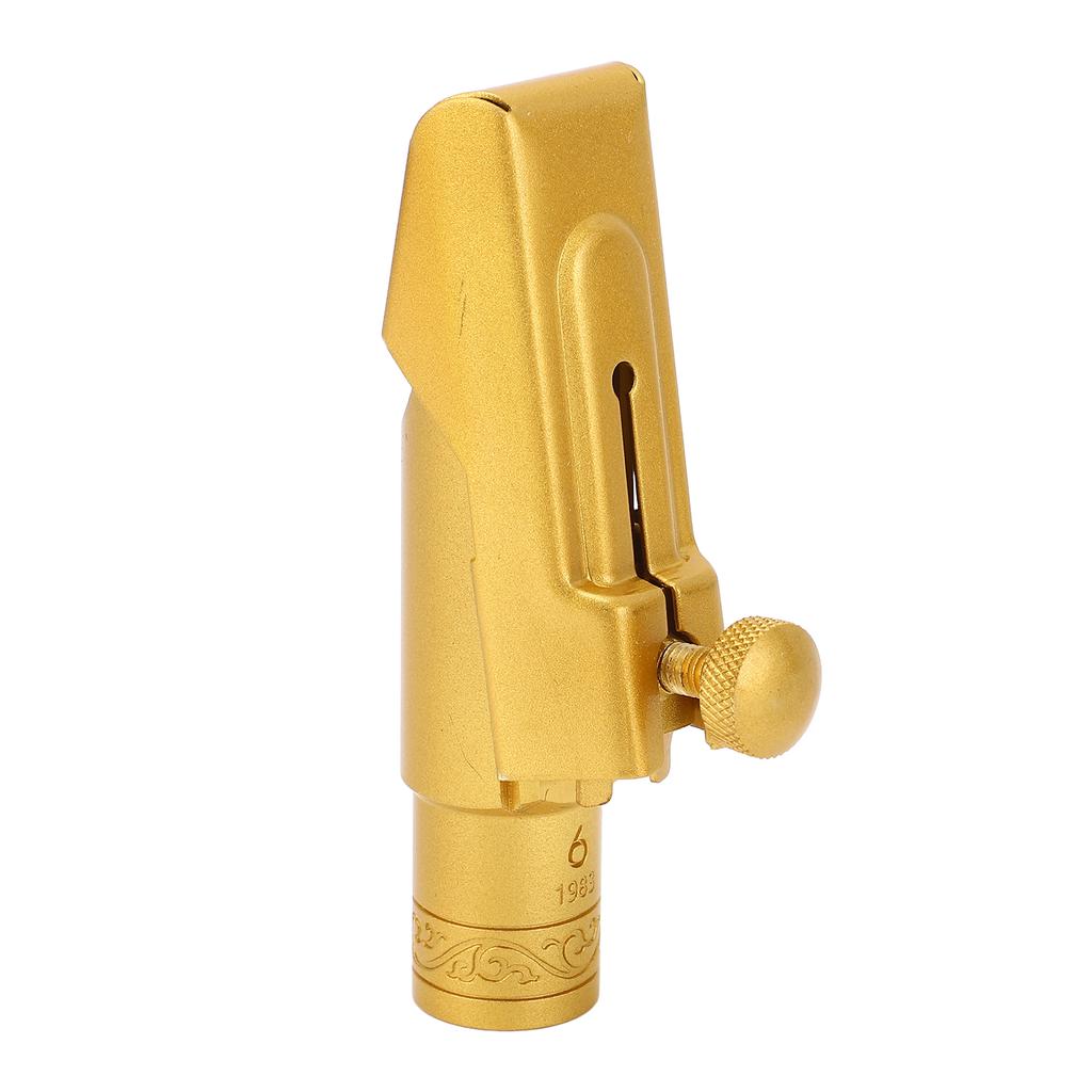 Eb Alto Sax Mouthpiece Sliding Cover Brass Frosted 6C Saxophone Mouthpiece Replacement for