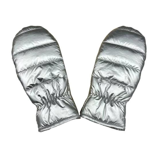 1 Pair Winter Cycling Mittens Windproof Thickened Warm Waterproof Unisex Soft Cold-proof Solid Color Outdoor Sports Skiing Gloves