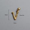 French Bamboo Joint Gold Letter Pendant Necklace - Retro Clavicle Chain Style for Women