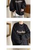Men's Burgundy Fleece-Lined Oversized Hoodie, Hoodless, American Style, Heavy-Weight, Trendy Autumn/Winter Jacket.