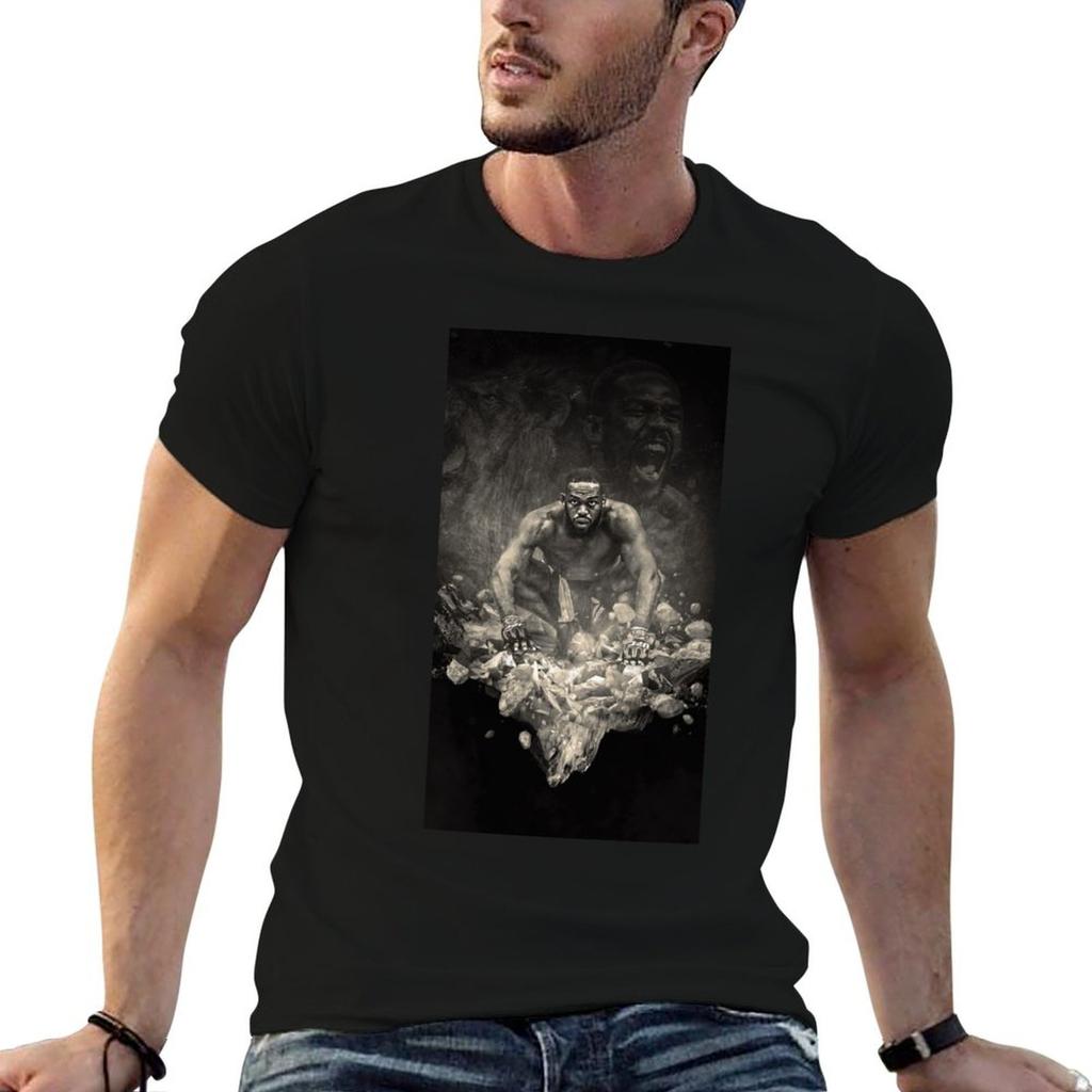 Jon Jones T-Shirt T-Shirt Personalisiertes T-Shirt Für Unisex Baumwoll-T-Shirt 100% T-Shirt