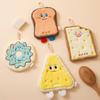 Cartoon Hanging Absorbent Hand Towel - Lint-Free for Bathroom & Kitchen